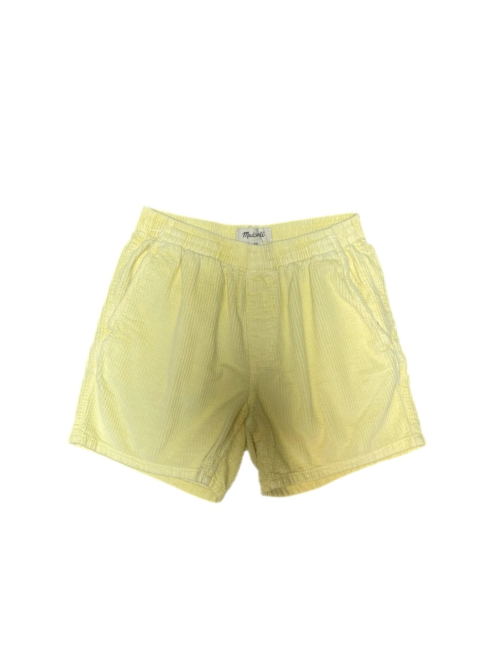 Madewell 100% Cotton Corduroy Yellow Shorts